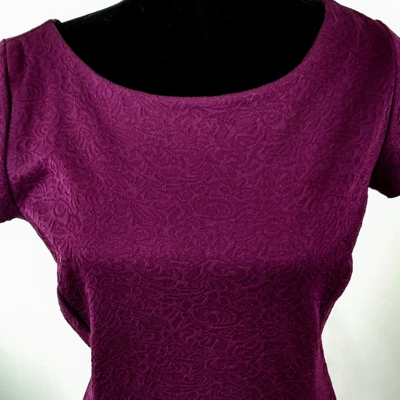 Maurices Women's Med Dress Purple Short Sleeves - Picture 2 of 5
